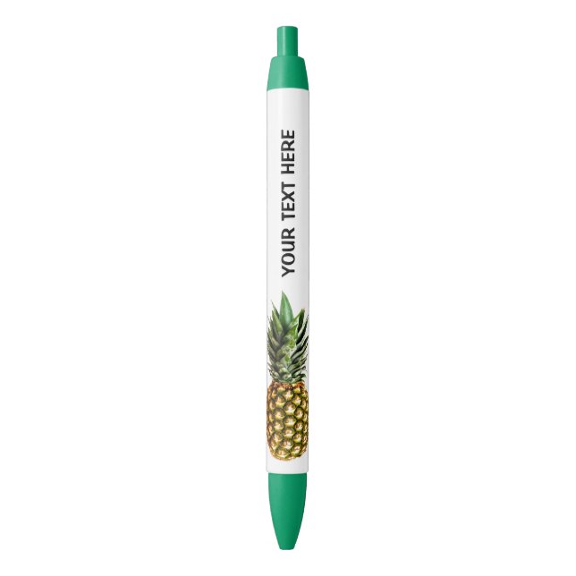 Stylos d'impression d'ananas personnalisés avec te (devant Vertical)