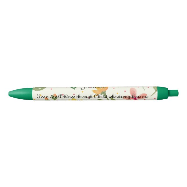 Stylos floraux personnalisés x2 (Devant)