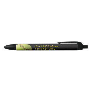Stylos jaunes d'entraîneur du base-ball