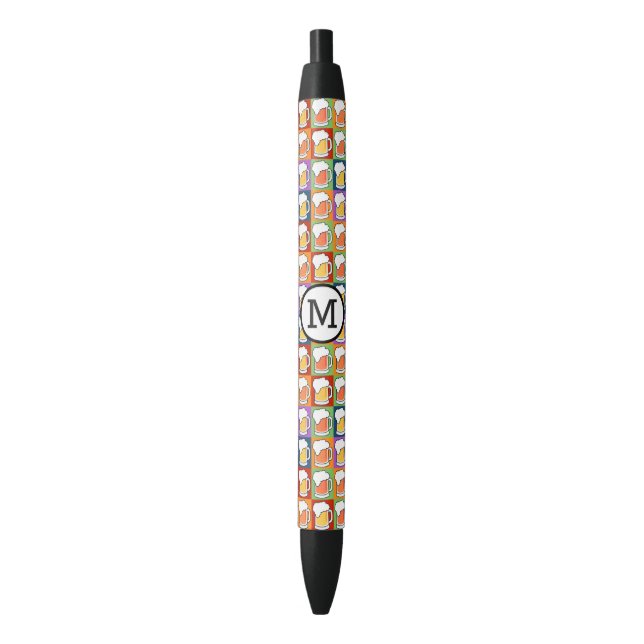 stylos monogrammes personnalisés BEER Pop Art (devant Vertical)