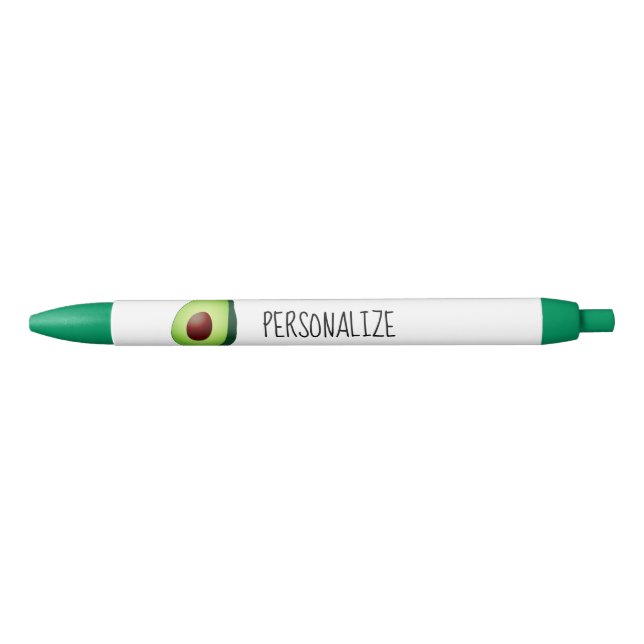 Stylos personnalisés avec logo avocat vert (Devant)
