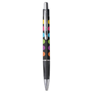 Stylos promotionnels de points audacieux colorés