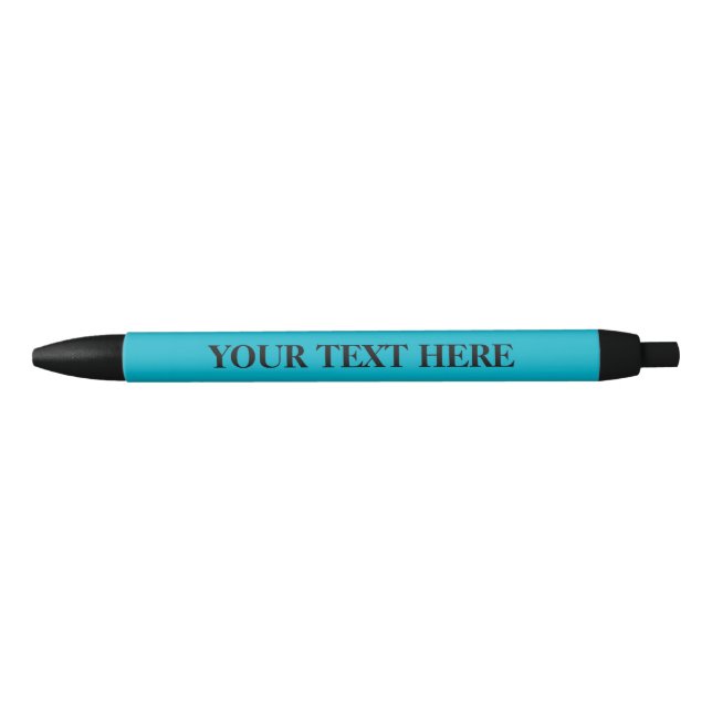 stylos promotionnels personnalisés | bleu turquois (Devant)