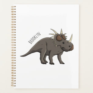 Styracosaurus cartoon illustration 