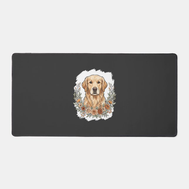 Sublimation Retriever Doré Floral (Recto)