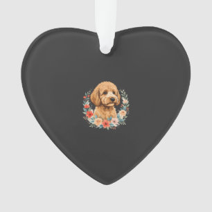 Sublimation ronde de chien floral
