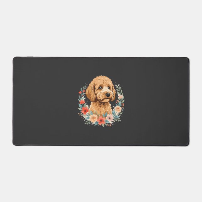 Sublimation ronde de chien floral (Recto)