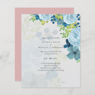 Sublime Dusty Blue Flowers Sage Green Mariage