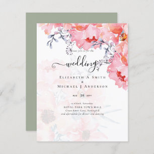 Sublime MARIAGE en fleurs roses - BUDGET