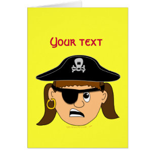 Substance personnalisable mignonne de pirate
