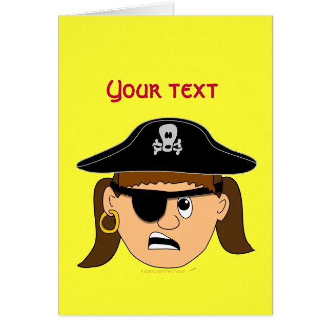 Substance personnalisable mignonne de pirate (Devant)