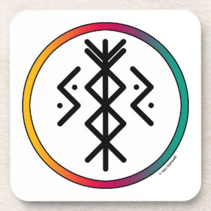 Succès et prospérité Bindrune Dessous de verre en 