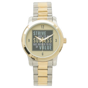 Succès et valeur Montres de motivation