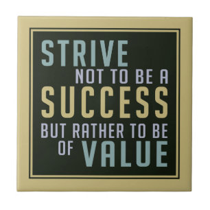 Succès et valeur Motivation carreaux céramiques