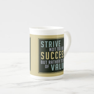 Succès et valeur Motivation des tasses