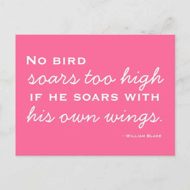 Succès, inspiration - Carte Postale Motivationnell (Devant)