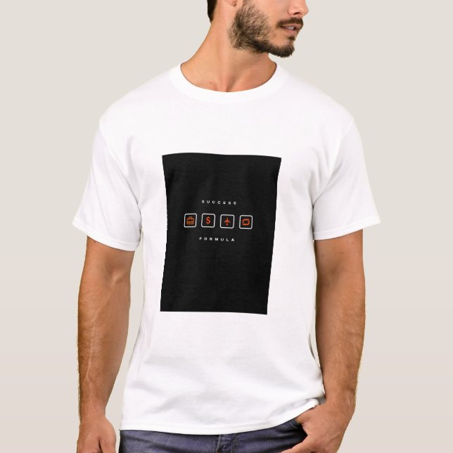 Success Formula Motivational T-Shirt (Devant)