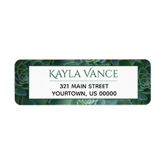 Succulent Désert Plante tropical Étiquette botaniq