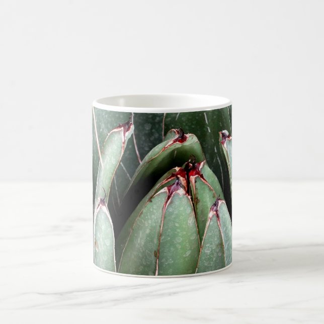 Succulent Gros plan Photo Mug (Centre)