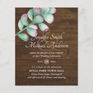 Succulent Pink Blush Mint Green Budget Mariage