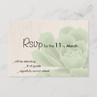 Succulent rustique RSVP