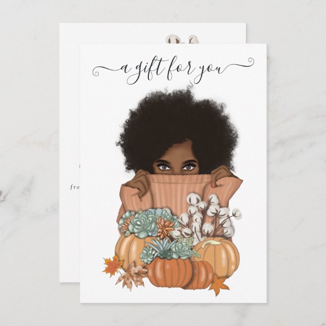 Succulents citrouilles Afro-Américains (Devant / Derrière)