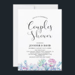 Succulents Couples Invitation Wedding shower<br><div class="desc">Célébrez votre journée spéciale avec cette élégante invitation à couple wedding shower comprend une typographie simple et élégante et des motifs succulents tropicaux. Idéal pour wedding shower d'été,  soirée à thème tropical,  mariage de destination et plus encore. Des modèles correspondants disponibles dans ma boutique BaraBomWedding.</div>