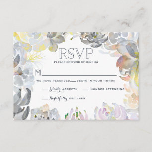 Succulents doux épousant RSVP
