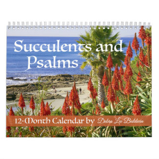 Succulents et psaumes Calendrier de 12 mois
