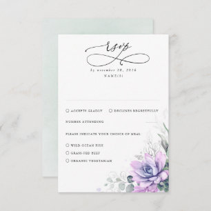 Succulents Verdure et Mariage d'or RSVP