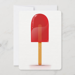 Sucette glacée rouge