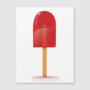 Sucette glacée rouge