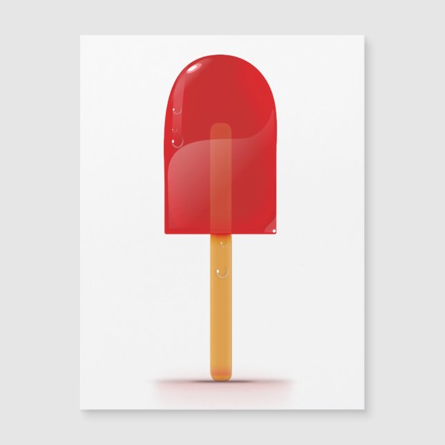 Sucette glacée rouge (Devant)