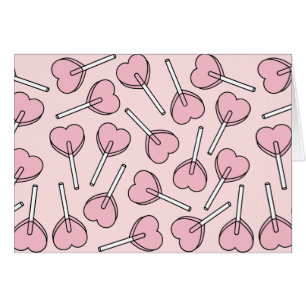 Sucettes roses, sucettes en forme de cœur, motif d