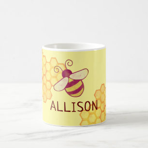 Sucre abeille Nom personnalisé Mug