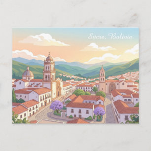 Sucre Bolivie Voyage Carte Postale Souvenir