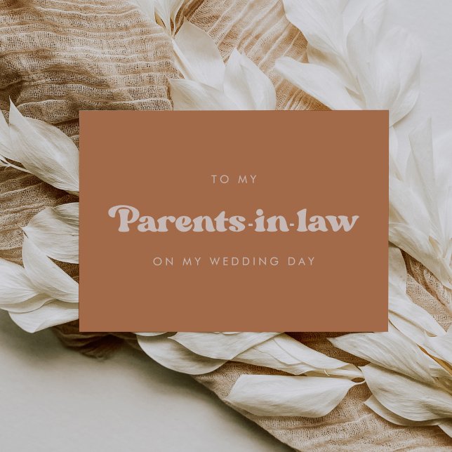 Sucre Brown À ma belle-famille Carte de jour de ma (Créateur téléchargé)