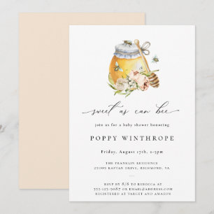 Sucré Comme Peut Être Baby shower Invitation