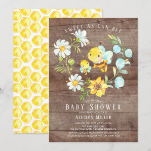 Sucré Comme Peut Être Baby shower Invitation