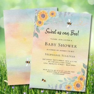 Sucré Comme Peut Être Baby shower Invitation