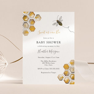 Sucré comme peut être Baby shower Invitation