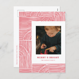 Sucre de canne Arches Moderne Holiday Photo Carte