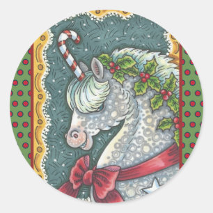 SUCRE DE CANNE CHRISTMAS UNICORN, STICKERS EN PONY