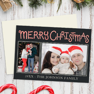 Sucre de canne Joyeux Noël 2 Carte photo