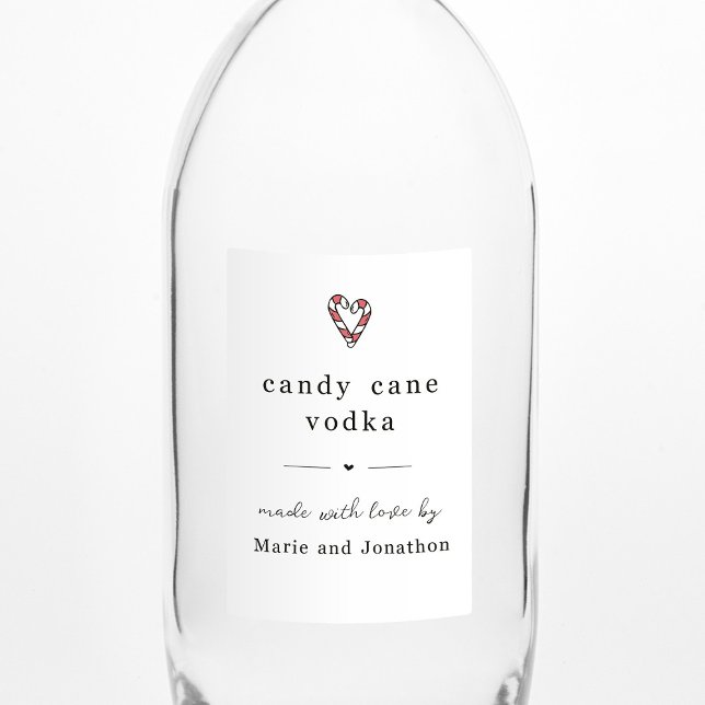 Sucre de canne maison Vodka bouteille Étiquette ca (Créateur téléchargé)