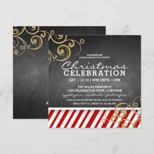 Sucre de canne Noël Fête Invitation