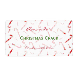 Sucre de canne Personnalisé Noël Traite Étiquette