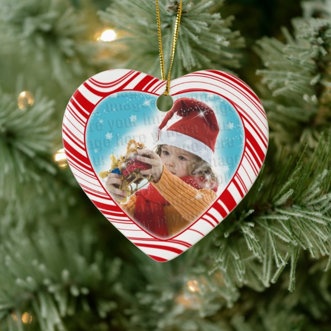 Sucre de canne rouge et blanc Ornement de Noël per (Arbre)