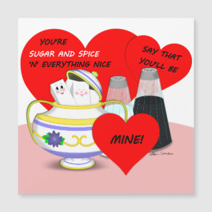Sucre et Épice - Art de carte de la Saint-Valentin