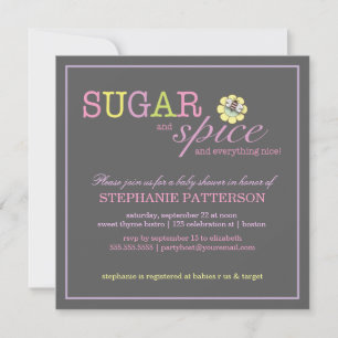 Sucre et épices C'est une invitation Baby shower f